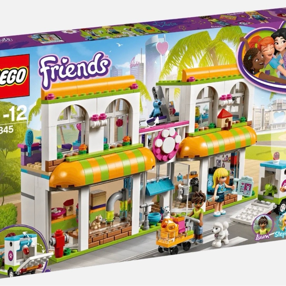 95% complete LEGO Friends Heartlake City Pet Center 41345 with Manuel